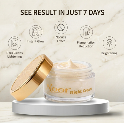 NOOR Beauty Combo – Night Cream + Rose Soap | Complete Skin Glow Care (Special Offer ₹1499)