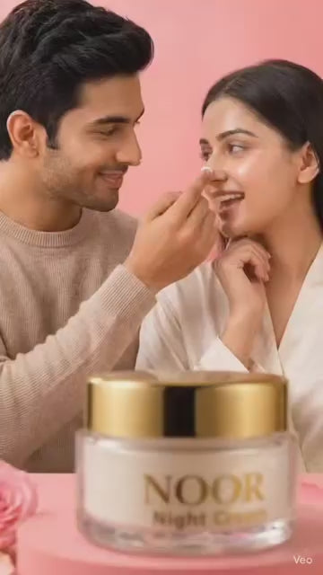 NOOR Beauty Combo – Night Cream + Rose Soap | Complete Skin Glow Care (Special Offer ₹1499)
